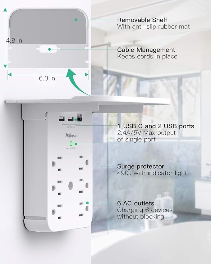 PowerNest™ Multi Plug Outlet Extender